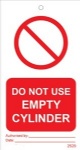 IMO sign2529:Do not use empty cylinder