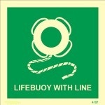 IMO sign4107:Lifebuoy with line