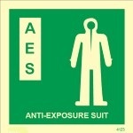 IMO sign4126:Anti-exposure Suit